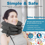 Cervical Traction Device Neck Support Inflatable Pillow - Blue_2