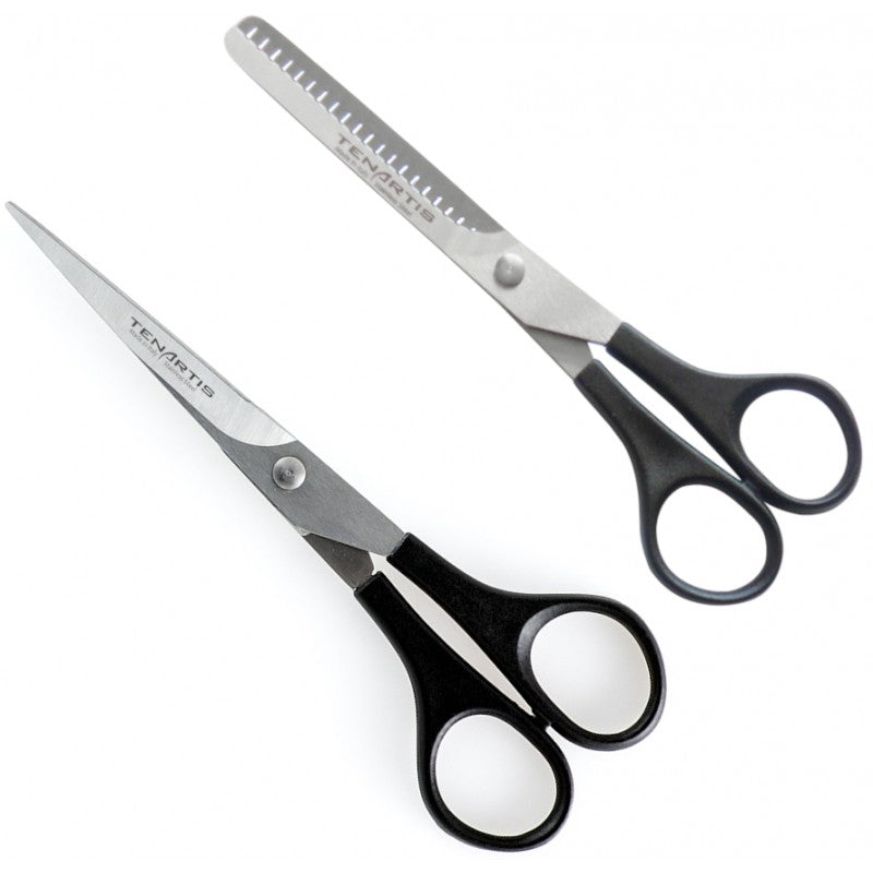 2-Piece Stainless Steel Lightweight Hair Scissors and Thinning