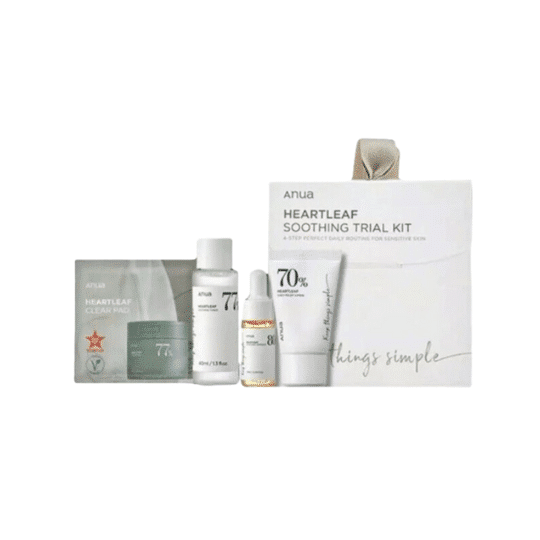Anua Heartleaf Soothing Trial Kit 4 - Step Perfect Daily Routine