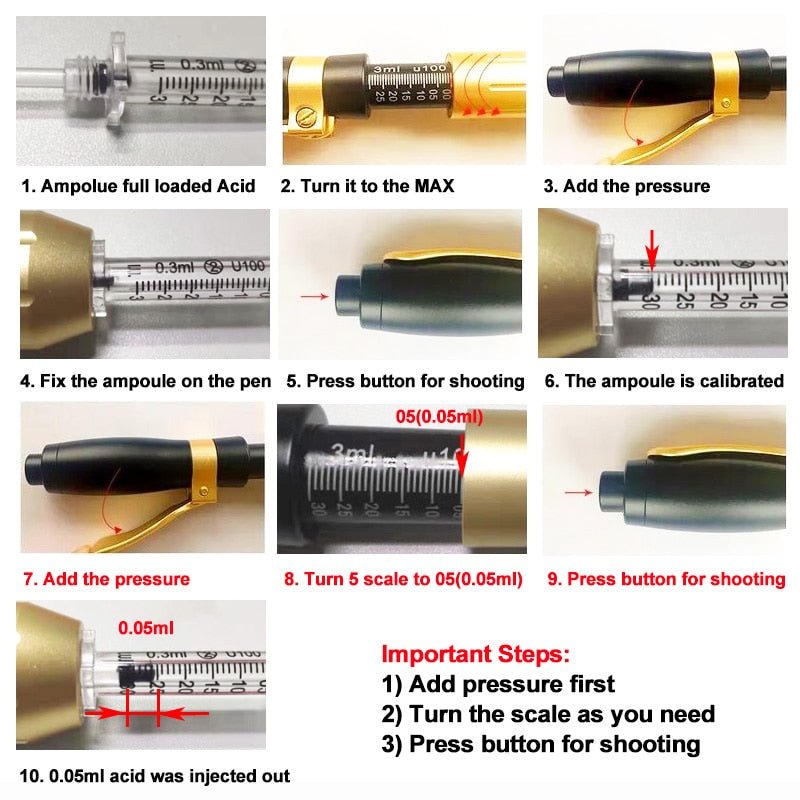 Hyaluronic Acid Pen High Pressure Hyaluron Injection