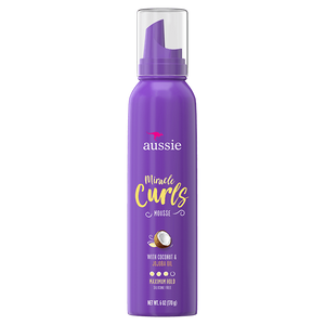Aussie Miracle curls mousse with coconut oil
