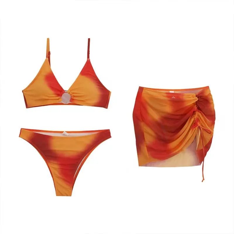 Korean Slimming Bikini Three-Piece Set