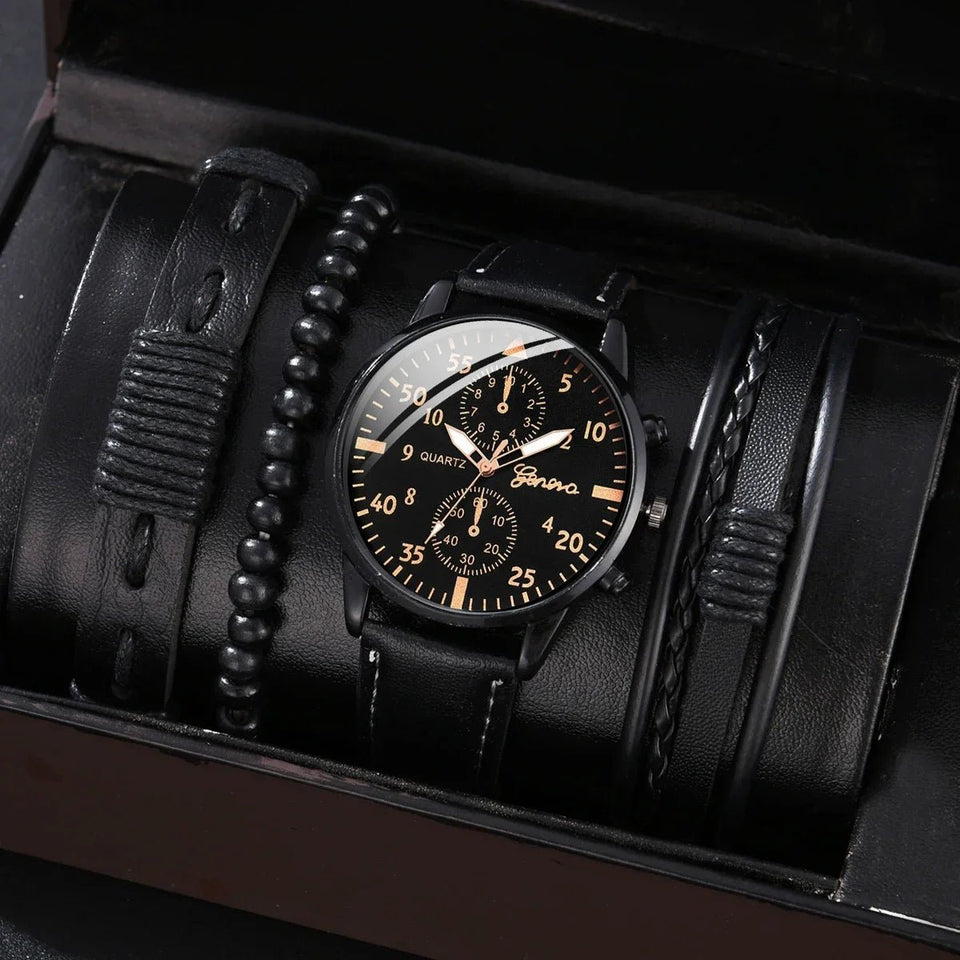 Luxury Men's Quartz Watches Gift Set