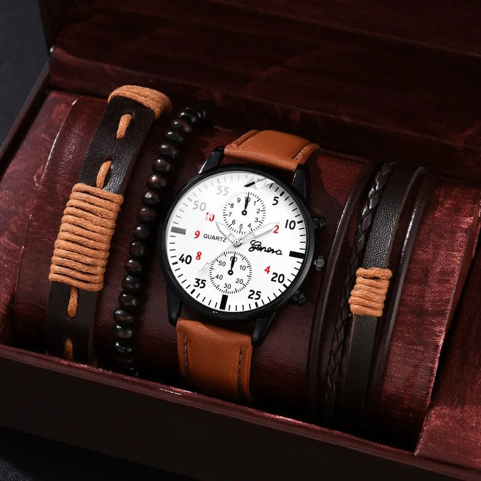 Luxury Men's Quartz Watches Gift Set