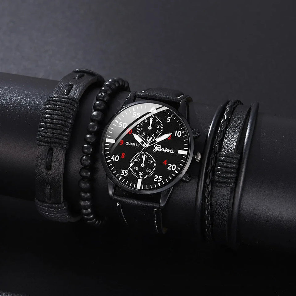 Luxury Men's Quartz Watches Gift Set