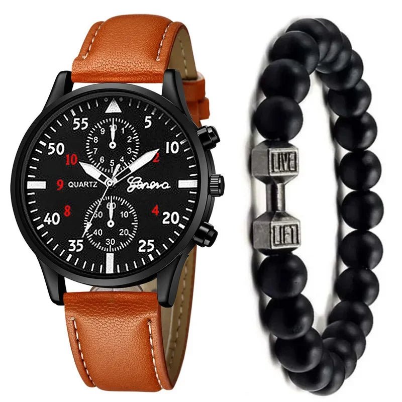 Luxury Men's Quartz Watches Gift Set