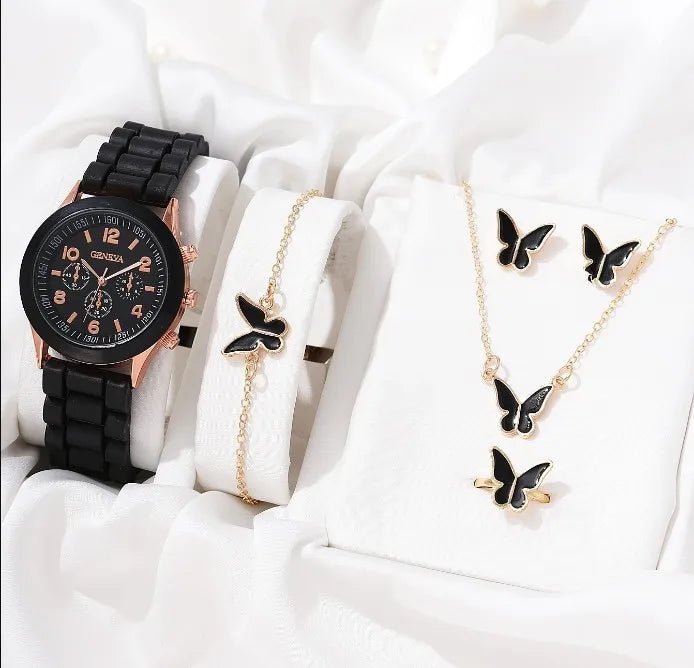 Luxury Women's Watch & Jewelry Set