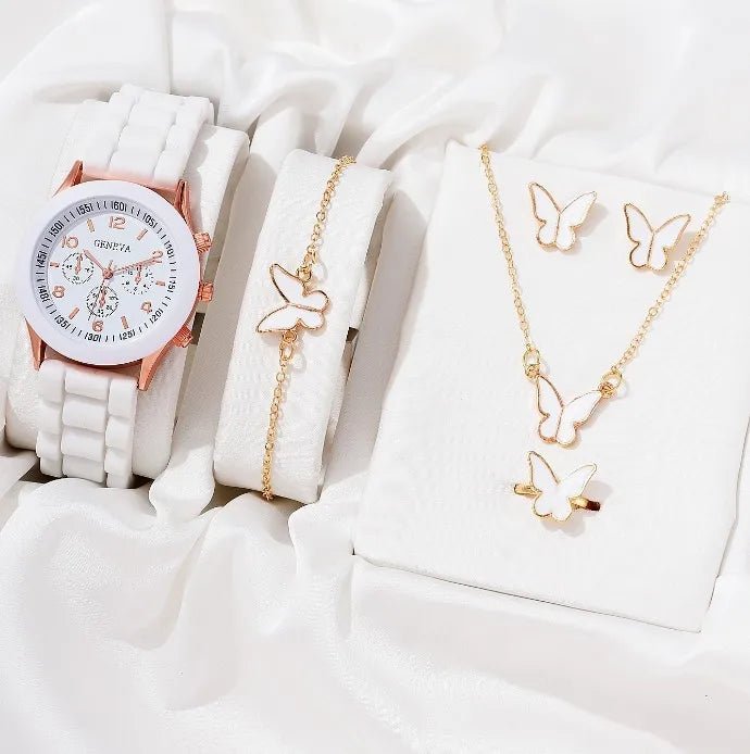 Luxury Women's Watch & Jewelry Set