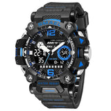 Men's 50m Waterproof Dual Display Sports Watch