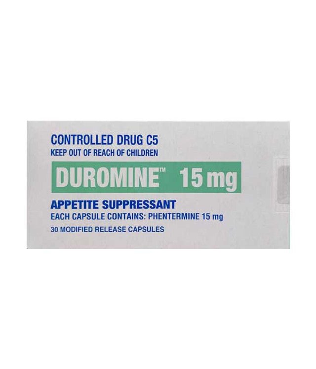 Original Duromine 15mg Box (Green Label) - Phentermine Appetite Suppressant South Africa