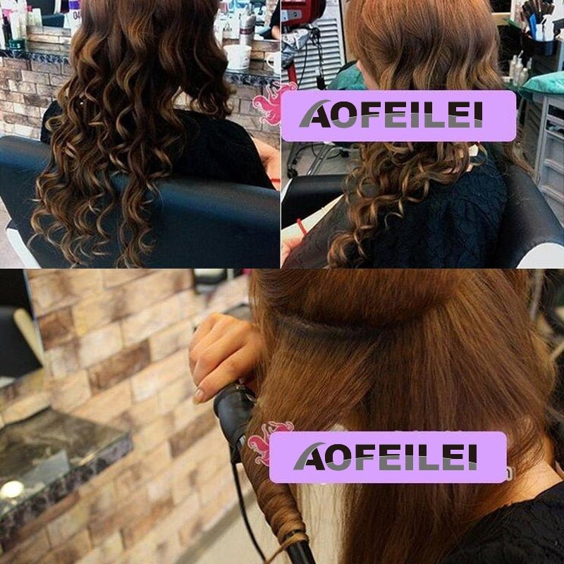 Professional styling hair curling wand