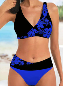 Sexy Print Bikini Set XS-8XL Blue