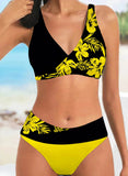 Sexy Print Bikini Set XS-8XL Yellow